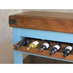 Handmade Sliding Wine Rack Unit