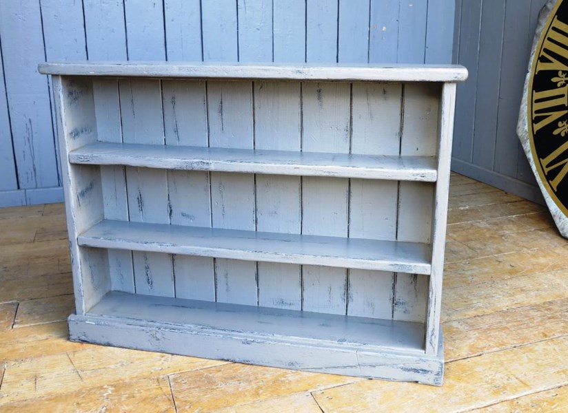 Reclaimed Plank Hand Painted &amp; Distressed Bookcase