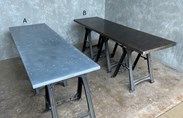 Industrial Style Metal Table Tops For Sale 