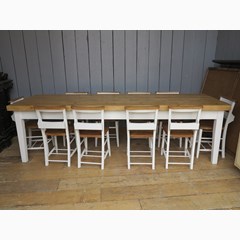 Large Thick Plank Top Kitchen Table