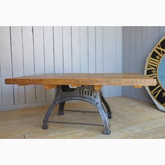 Large Thick Reclaimed Plank Top Table