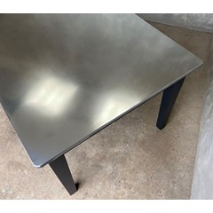 Large Zinc Table With Rounded Corners 
