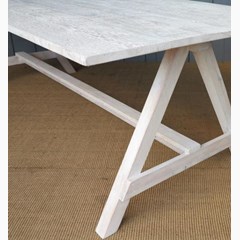 Limed Floorboard Top Table