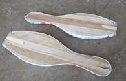 Made of Solid Wood and Have a Plastic Coating 