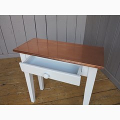 Natural Copper Top Side Table