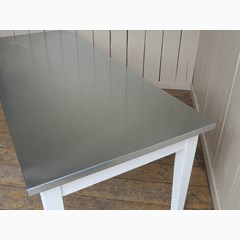 Natural Finish Zinc Top Table 