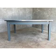 Natural Zinc Table WIth Rounded Corners 