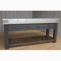 Natural Zinc Top Butchers Block