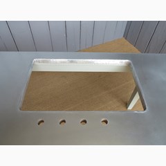 Natural Zinc Top Kitchen Work Surface