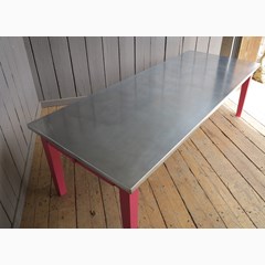 Natural Zinc Top Table