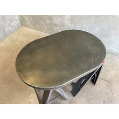 Oval Zinc Table Top 