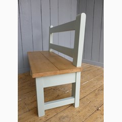 Painted Kitchen Bench Made by Hand 