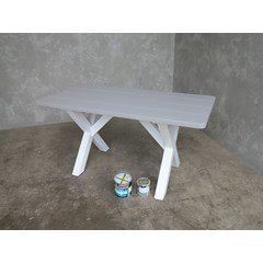 Painted X Frame Table 