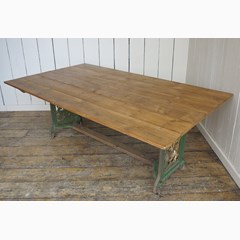 Pine Floorboard Top Kitchen Table