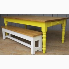 Plank Top Table & Bench