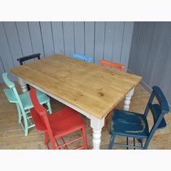 Plank Top Table & Chair Set