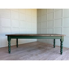Plank Top Table Painted In Farrow & Ball - Beverly