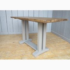 Plank Top Table With Refectory Base