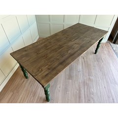 Plank Top Table With Solid Top