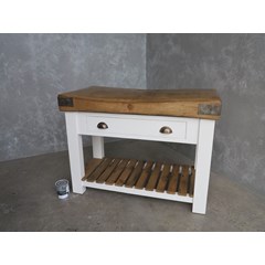 Reclaimed Butchers Block on Handmade Base 