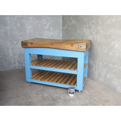 Reclaimed Butchers Block On Handmade Base 