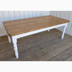 Reclaimed Pine Plank Top Table