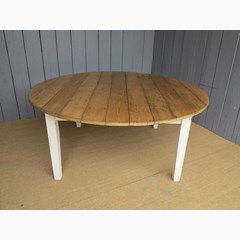 Round Floorboard Top Kitchen Table