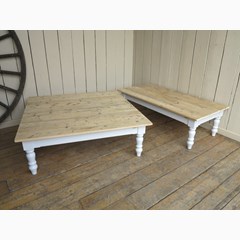Scrub Top Coffee Tables Made To Your Custom Sizes 