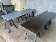 Showing The Zinc Table Tops In Stock 