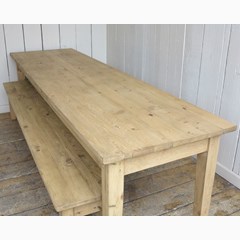 Solid Pine Waxed Kitchen Table 
