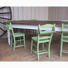 Solid Wooden Farmhouse Style Table Made To Order 
