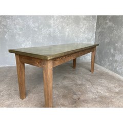Traditional Brass Table With Shaker Style Legs 