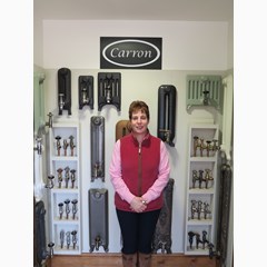 Viv With Some of Our Carron Cast Iron Radiators