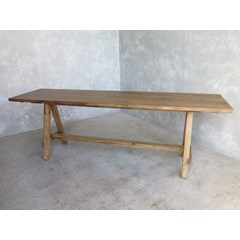Waxed A Frame Table With Plank Top 