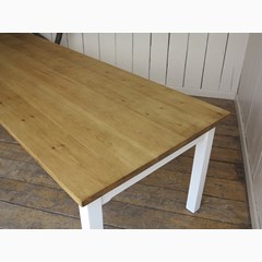 Waxed Plank Top Kitchen or Dining Room Table 