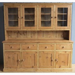 Waxed Reclaimed Pine Kitchen Dresser