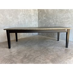 Zinc Table With Chamfered Edge Base 