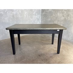 Zinc Table With Chamfered Edges 