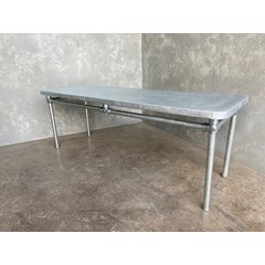 Zinc Table With Metal Base 