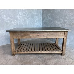 Zinc Top Kitchen Island 