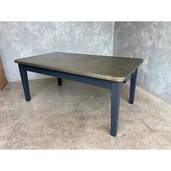 Zinc Top Kitchen Table With Drawer 