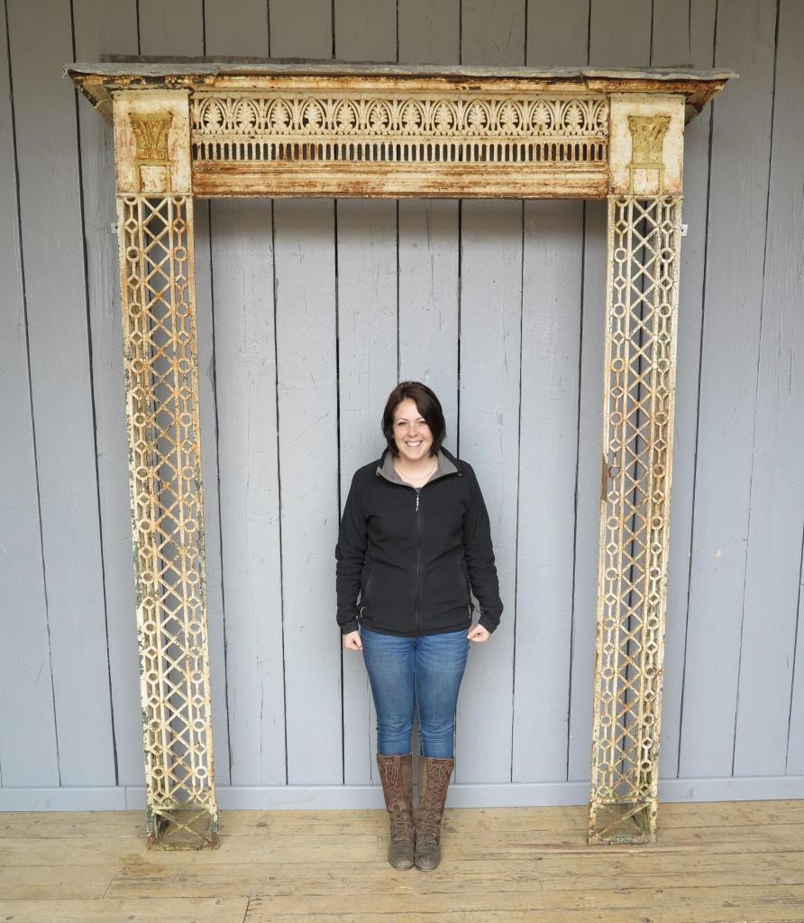 Regency Cast Iron and Lead Canopy with Danielle