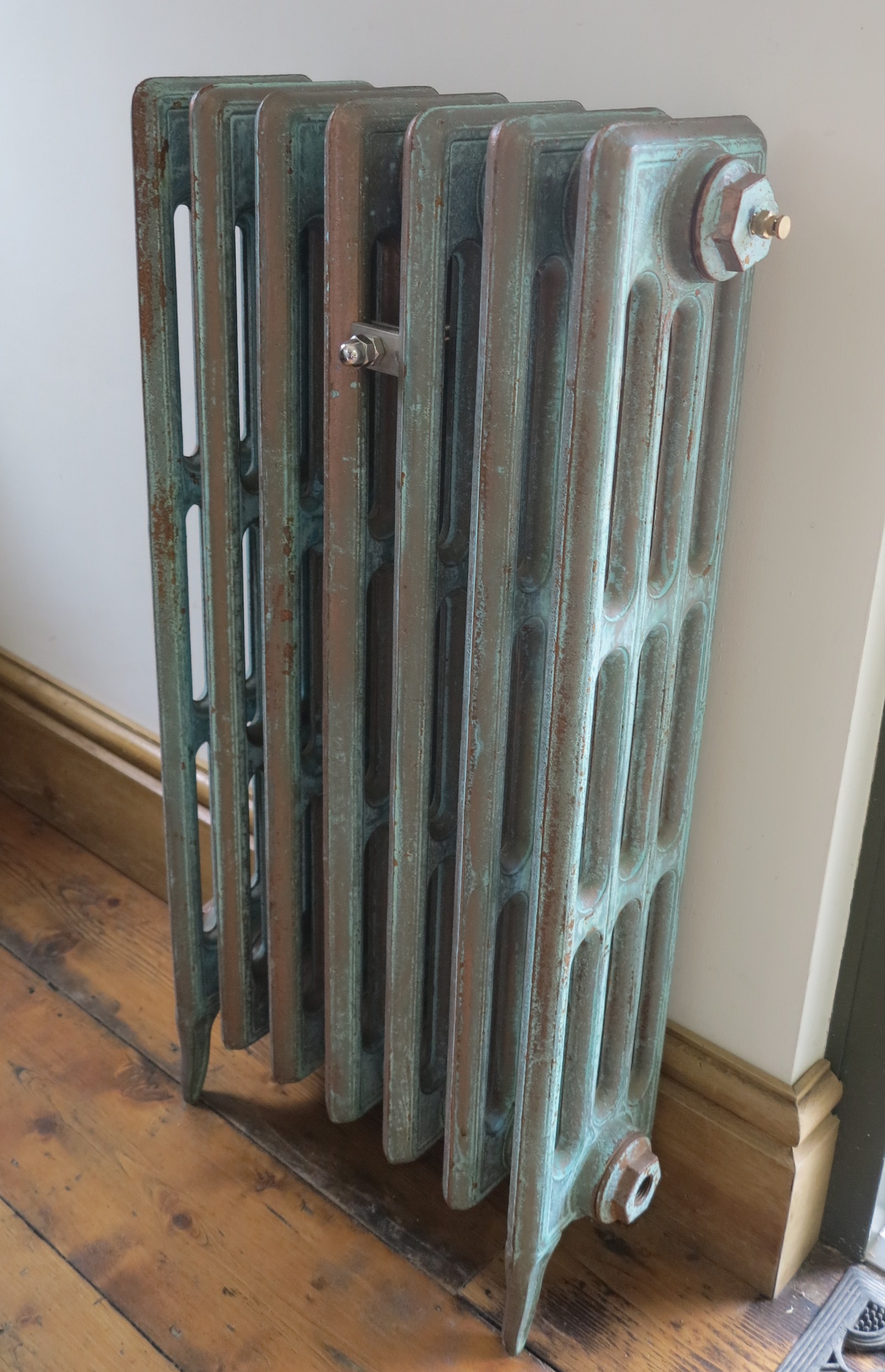 vintage copper victorian cast iron radiator new finish