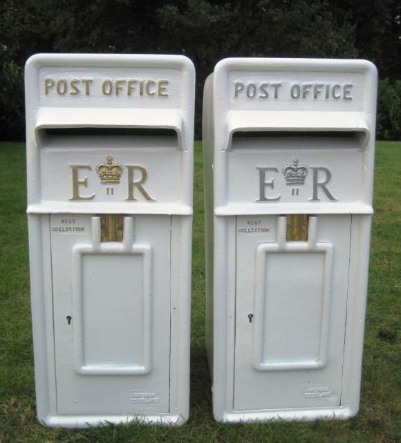  weddind day royal mail cast iron post box hire