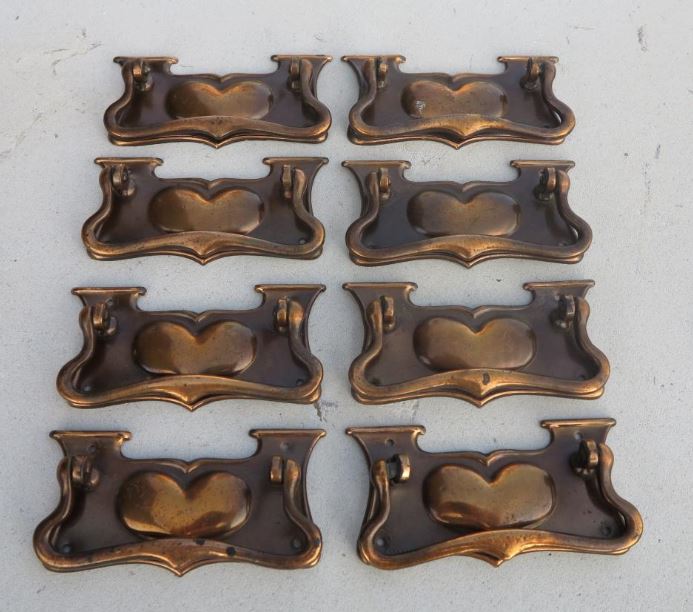 door handles drawer copper