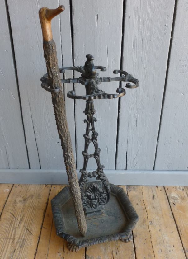 stick stand cast iron Victorian