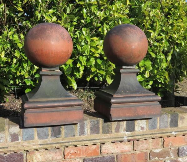 ball finials gate for sale terracotta pair wall gate