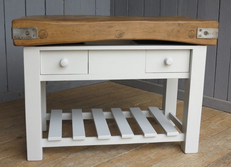 butcher block reclaimed farrow and ball pavilion grey for sale 