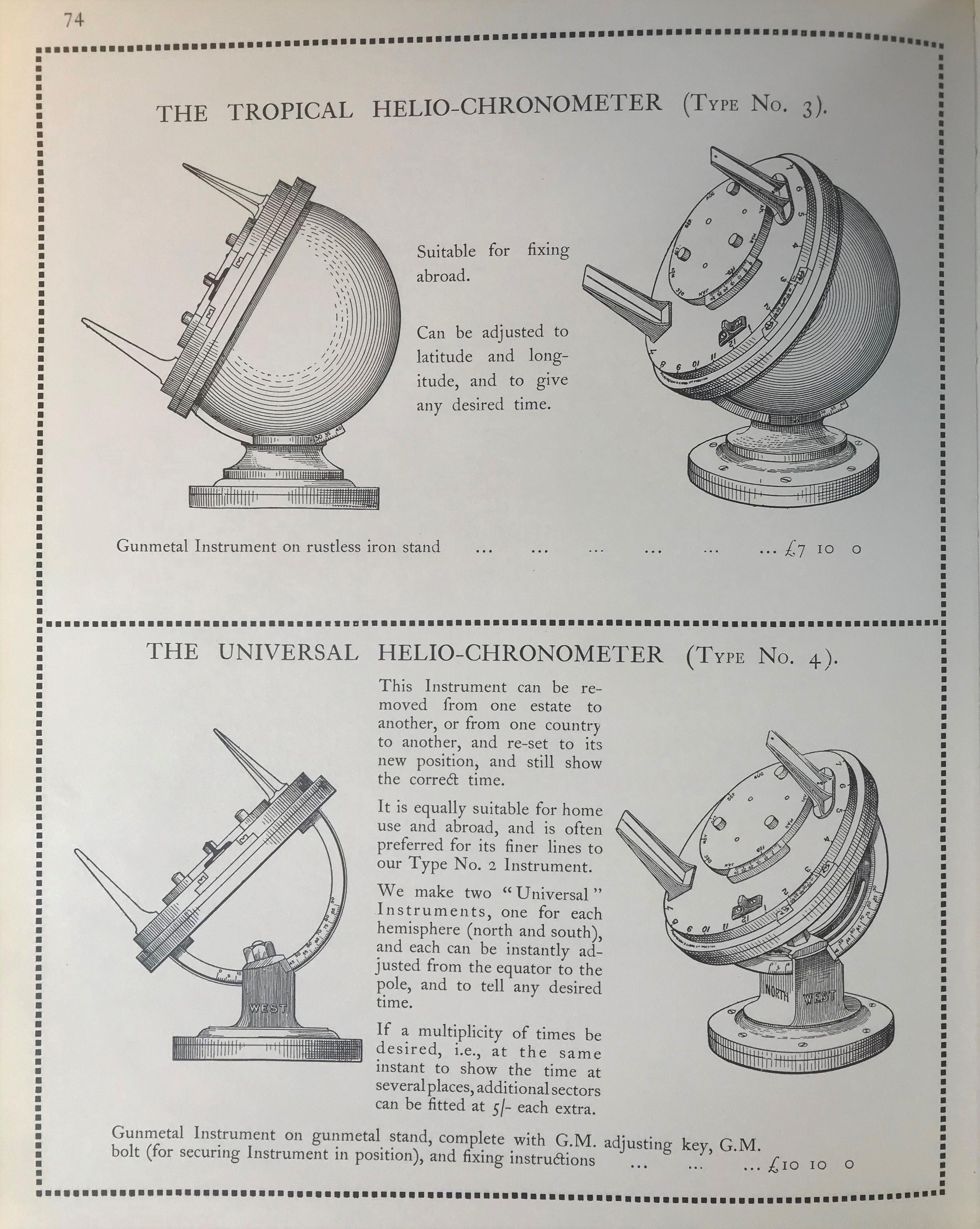Information on Original Antique Pilkington Gibbs Sundials fitting instructions