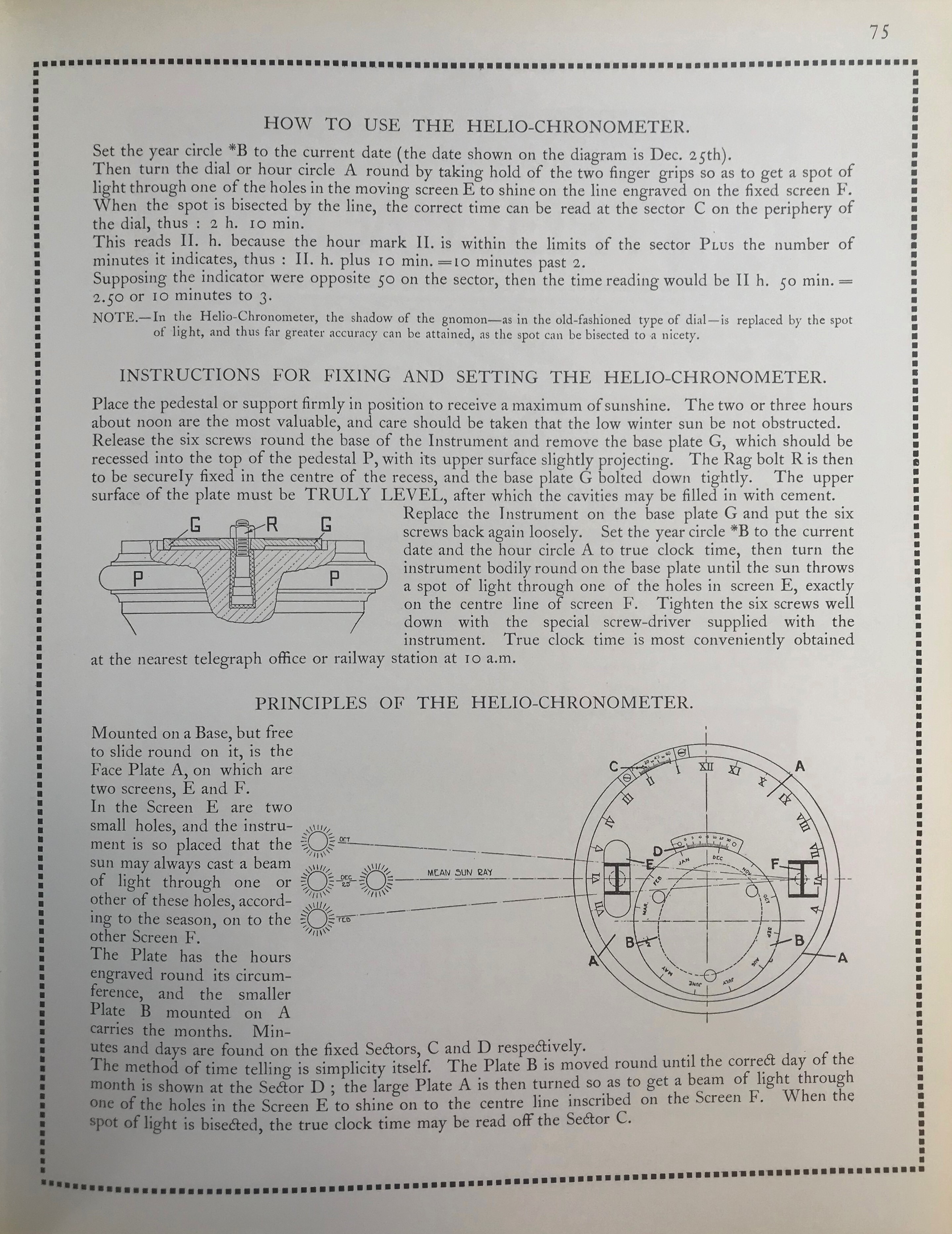 How to set up an Original Antique Pilkington Gibbs Sundials fitting instructions